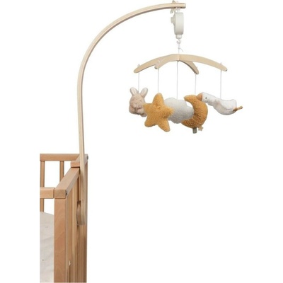 Little Dutch Hudobný kolotoč drevený Newborn Naturals