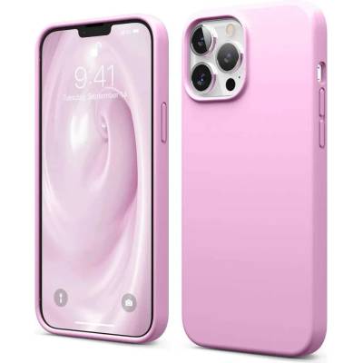 elago Soft Silicone Case - силиконов (TPU) калъф за iPhone 13 Pro Max (розов)
