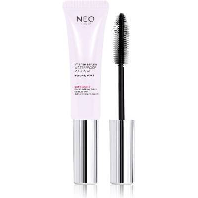 NEO MAKE UP Intense Serum Waterproof Mascara voděodolná řasenka pro objem a oddělení řas Black 9 ml