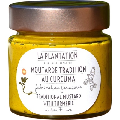 La Plantation Francouzská tradiční hořčice s kambodžskou kurkumou 120 g – Zboží Mobilmania