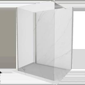 Mexen Kioto параван за душ Walk-in 95 x 90 см, прозрачен, четкан никел - 800-095-212-97-00-090 (800-095-212-97-00-090)