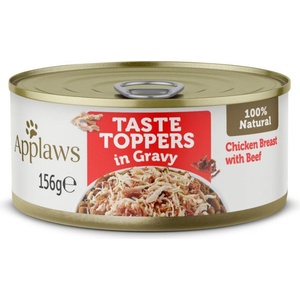 Applaws Taste Toppers in gravy chicken breast & beef 156 g