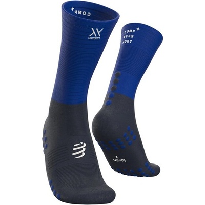 Compressport ponožky Mid Compression Socks blue/lolite