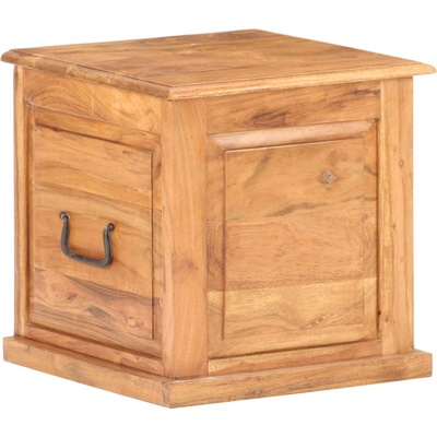 vidaXL Ракла, 40x40x40 см, акациево дърво масив (289649)