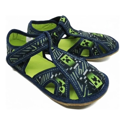 Ef Barefoot papuče 386 Green Craft – Zboží Dáma