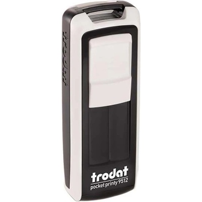 TRODAT Печат TRODAT Pocket Printy 9512 джобен бял корпус черен тампон 9512FE/F (9512FE/F)