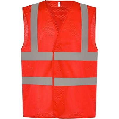 Yoko vesta HVW120 Hi Vis síťovaná výstražná červená