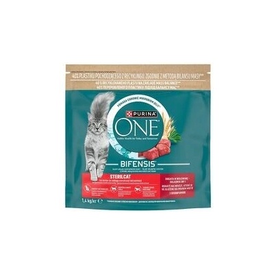 Purina ONE Sterilcat s hovězím a pšenicí 1,4 kg