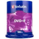Verbatim DVD+R 4, 7GB 16X Cake 100 броя
