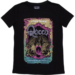Queen A Night At The Opera Tour '76 Black S Дамски Риза (QUTS108LB01)