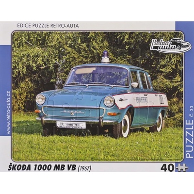 RETRO-AUTA č.33 Škoda 1000 MB VB 1967 40 dielov