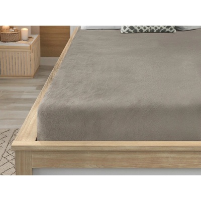 Textilomanie Prostěradlo mikroplyš SOFT hnědé 90x200