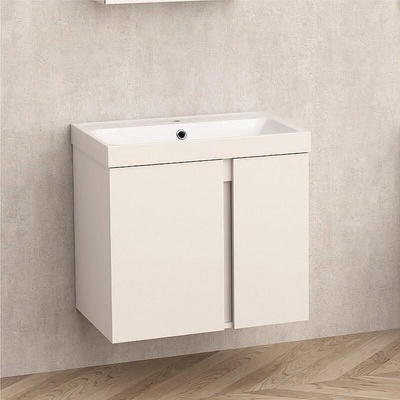 Inter Ceramic Конзолен PVC шкаф ICP 6087 "ЗОРА" Inter Ceramic, с умивалник, 60x41x55см (6087)