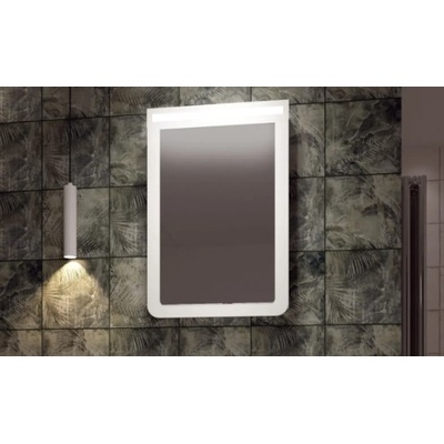 GERA МЕБЕЛ ЗА БАНЯ С ОГЛЕДАЛНА ВРАТИЧКА КОМПАКТ 47х64х13см БЯЛ