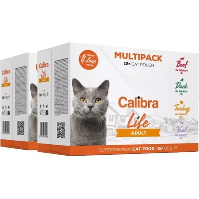 Calibra Cat Life Възрастни Мултипак 24 x 85 г