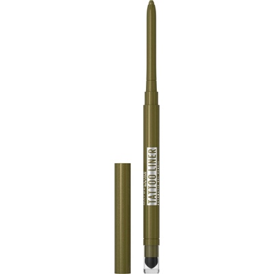 Maybelline Tattoo Liner Automatic Gel Pencil voděodolná ceruzka na oči 060 Emerald Energy 0,73 g