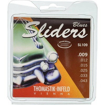 Thomastik SLIDERS BlueS elektrická kytara 009-043