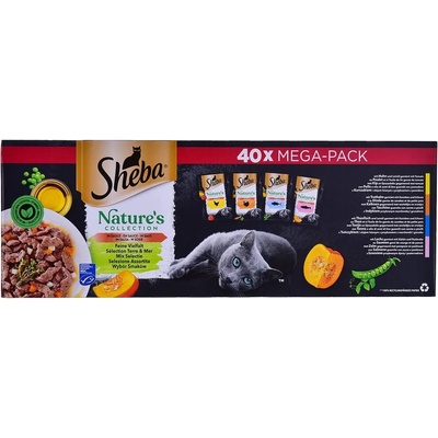 Sheba SHEBA Nature's Collection Mix Храна за котки, мокра, 40x85g