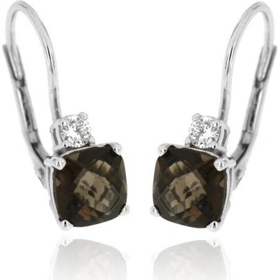 Zlatnictví U Kostela zlaté náušnice s přírodní záhnědou 1278H