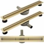 Rea Комплект душ канал с капак 90 см Rea Neo Slim Pro Gold (5902557352586)