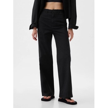 Image 1 of GAP Хаки панталони High Stride wide-leg ankle GAP GAP | Cheren | ЖЕНИ | XS