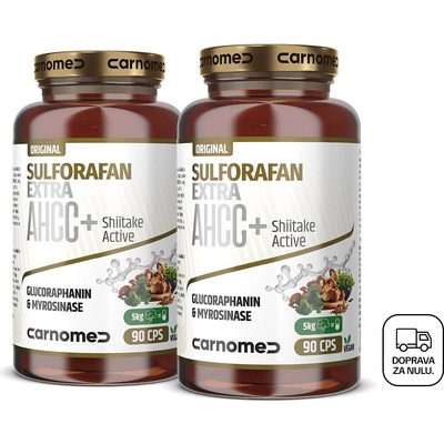 CarnoMed 2x Sulforafan EXTRA AHCC+ 90 kapsúl