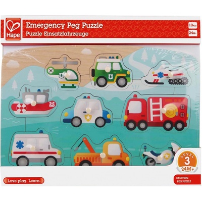 Hape vkladacie puzzle záchranárské autá 38.1406