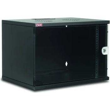 Image 1 of Lande Комуникационен шкаф за стена Lande SOHO 4U 19 (540x400 mm), стъклена врата, Черен | LN-SH04U5440-BL (LN-SH04U5440-BL)