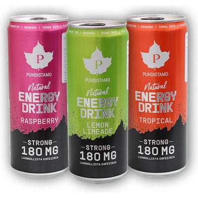 Puhdistamo Natural Energy Drink Strong Tropical 330 ml
