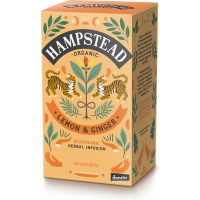 Hampstead Bylinný čaj citrónový se zázvorem bio 20 x 1,5 g