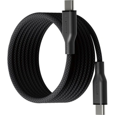 PanzerGlass EM68208 empower opletený magnetický nabíjecí USB-C na USB-C 1,5m černý