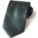 Hedva Poľovnícka kravata jelen tmavo zelená