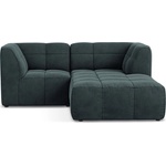 makamii Син кадифен ъглов диван (десен ъгъл) Aloha - Makamii (ALOHA_RC_S_35_P1_C4)