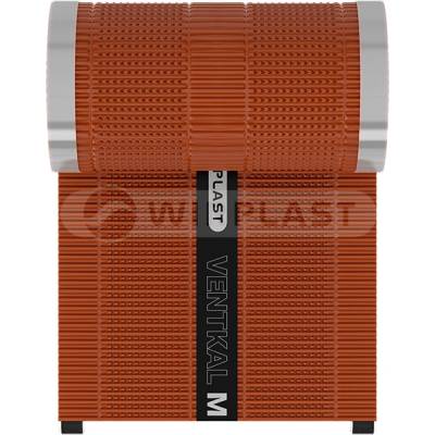 Wirplast Ventkal M Hrebeňový vetrací pás celohliníkový 300 mm 5 bm RAL 8004 tehlovo červená
