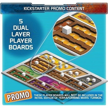 Mars: Teraformace 3D desky hráčů