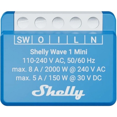 Shelly Wave 1 Mini LR spínací modul 1x 8A (Z-Wave Long Range) SHELLY-WAVE-1-Mini-LR-1966