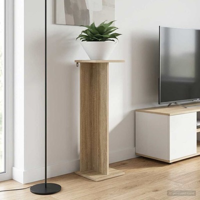 vidaXL Стойка за растения 2 бр. Дъб сонома 25 x 25, 5 x 80, 5 см (899647)