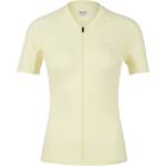 Stoic Дамска фланелка с къс ръкав за колоездене Stoic Women's DalslandSt. Gravel Jersey S/S Cycling jersey - Soft Yellow - размер XXL (156-3072-0316)