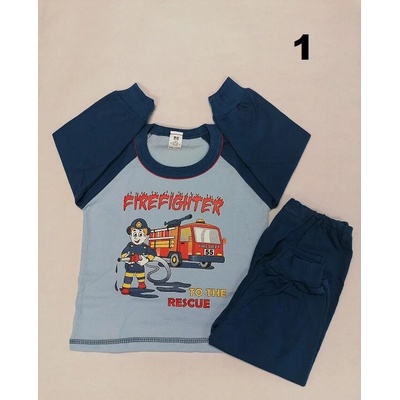 Chlapecké pyžamo Požárník tm.modrá