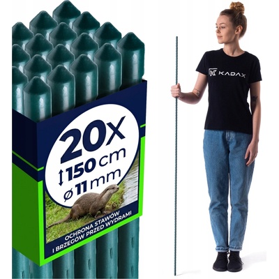 Kovový sloupek Kadax 150 cm 20 ks k plotu