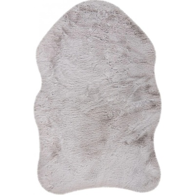 Happy Dekoračná kožušina imitácia ovce, umelá koža, 90 × 60 cm, strieborna, HES800SIL6090