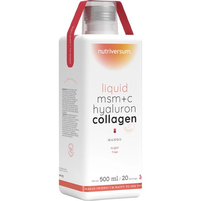 Nutriversum Liquid MSM+C Hyaluron Collagen mango 500 ml