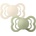 BIBS Силиконови залъгалки Bibs - Supreme, Ivory-Sage, 0-6 м, 2 броя (160346)