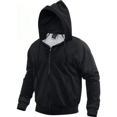 mikina s kapucí THERMAL na zip černá