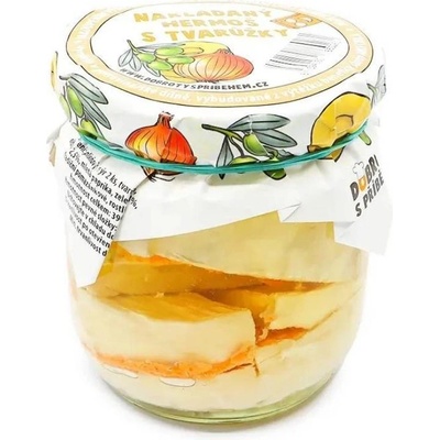 Dobrotyspribehem.cz Nakládaný hermelín s tvarůžky 375 g