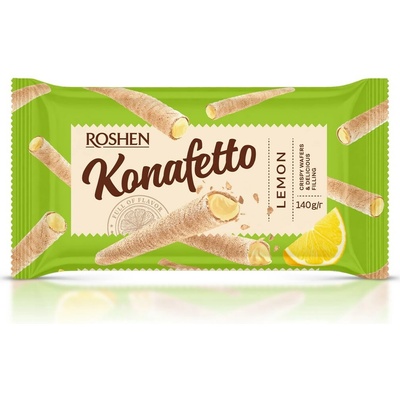 Roshen Konafetto trubičky s citrónovou náplňou 140 g