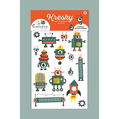 KRESKY Detské tetovačky Robotické