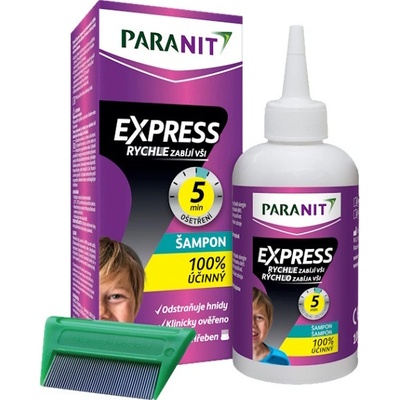 Paranit Express Šampon 100 ml + hřeben – Zboží Dáma