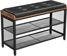 VASAGLE cipőpad hálós polccal 80x30x48 cm (SM0377)