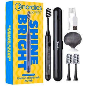 Nordics Звукова електрическа четка за зъби Nordics Expert Shine Bright X010B черна (X010B)